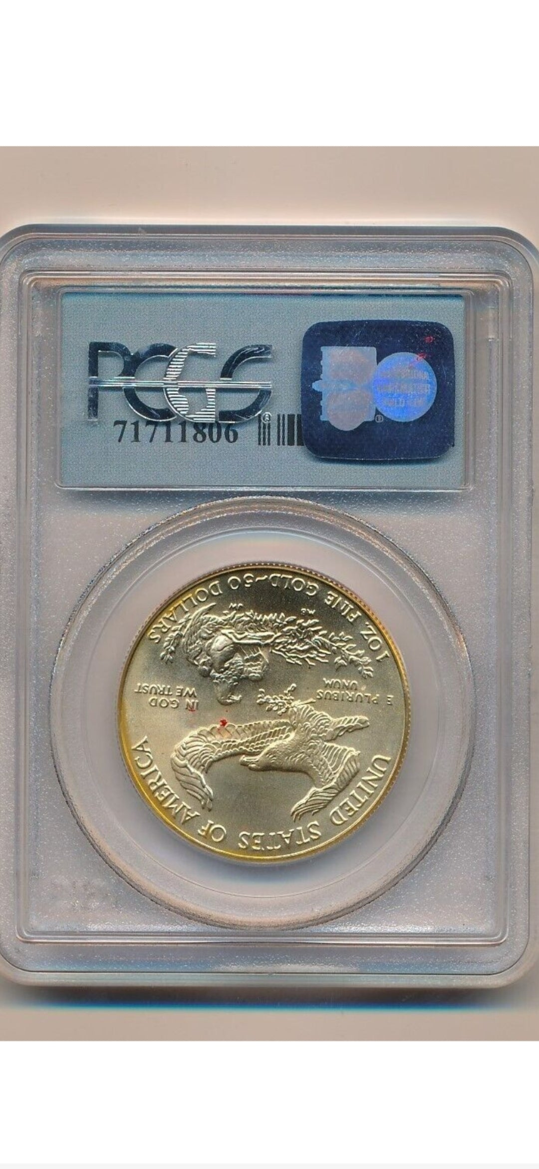 1991 $50 1 OZ .999 FINE GOLD AGE MS69 WORLD TRADE CENTER GROUND ZERO RECOVERY 9-11-01 PGCS
