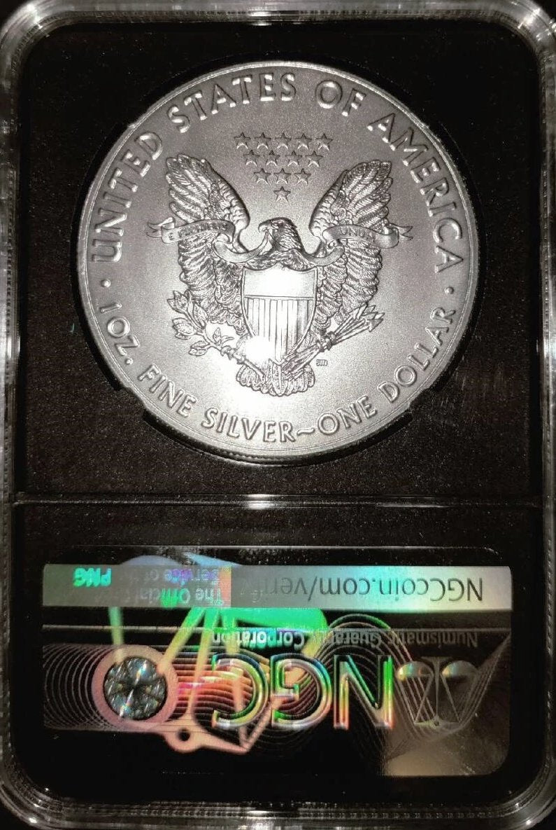 2018 Eagle S $1 Early Releases MS 70 Honorable Mike Castle Signature - Goldstar Mint