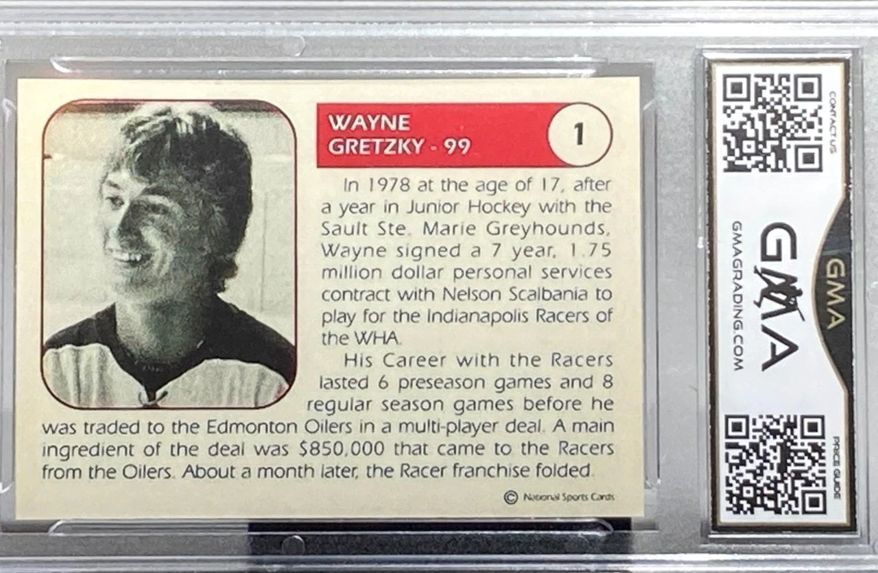 1978 NATIONAL SPORTS CARDS WAYNE GRETZKY GMA GRADED 10 - Goldstar Mint