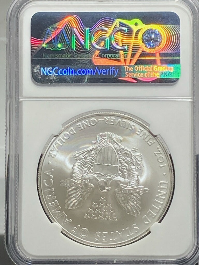 2012 S $1 SILVER EAGLE NGC MS70 SIGNED BY MIKE CASTLE - Goldstar Mint