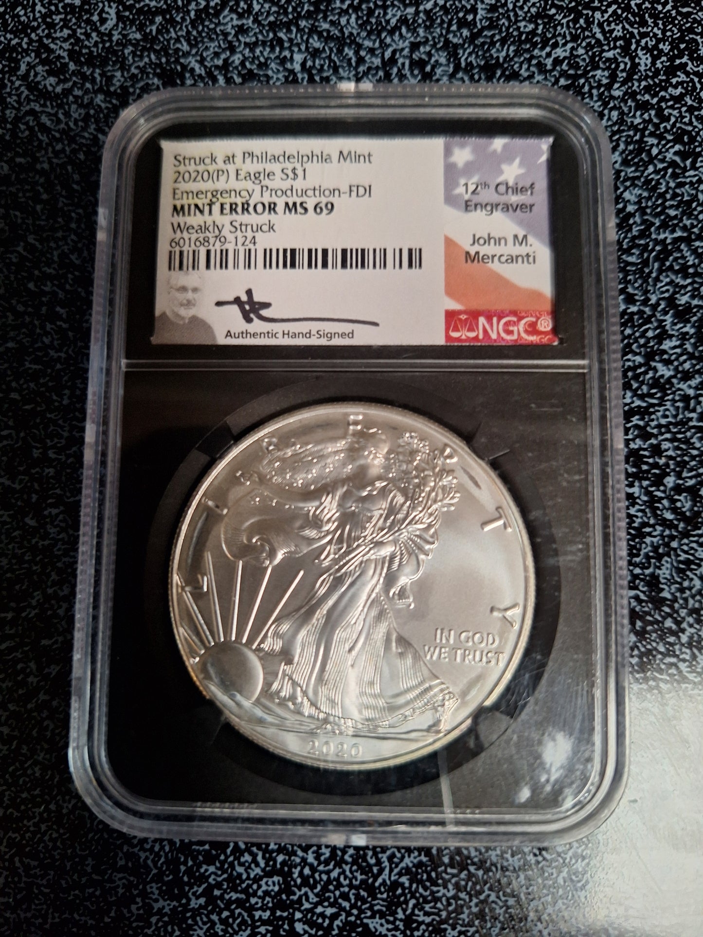 2020 P ASE MS69 MINT ERROR