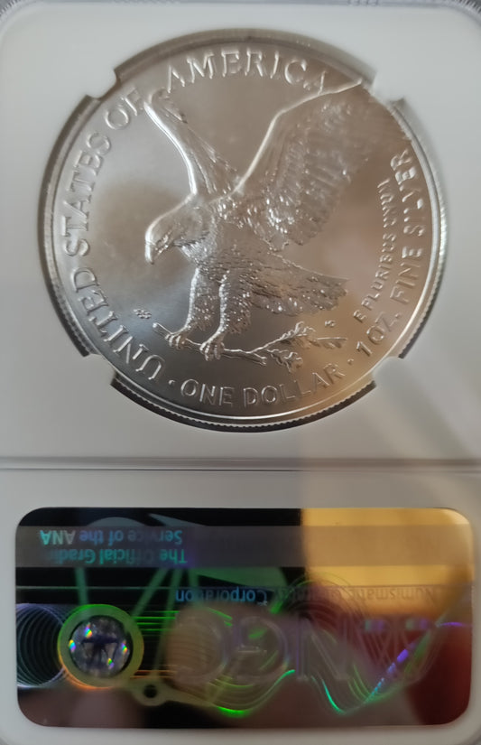 2021 (S) MS70 T-2 Silver Eagle Donald J. Trump (Emergency Production) - Goldstar Mint
