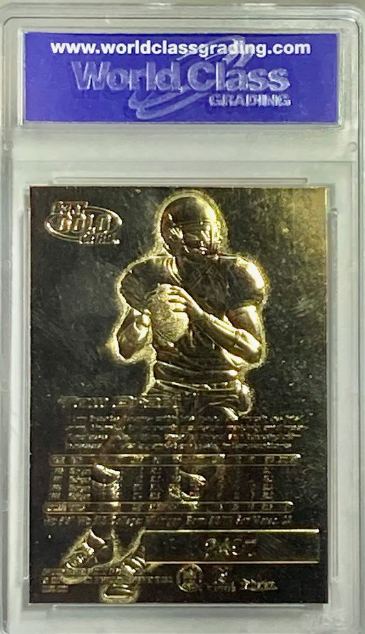 2000 FLEER ULTRA 23KT GOLD TOM BRADY ROOKIE- WCG GRADED 10 SIGNATURE - Goldstar Mint 
