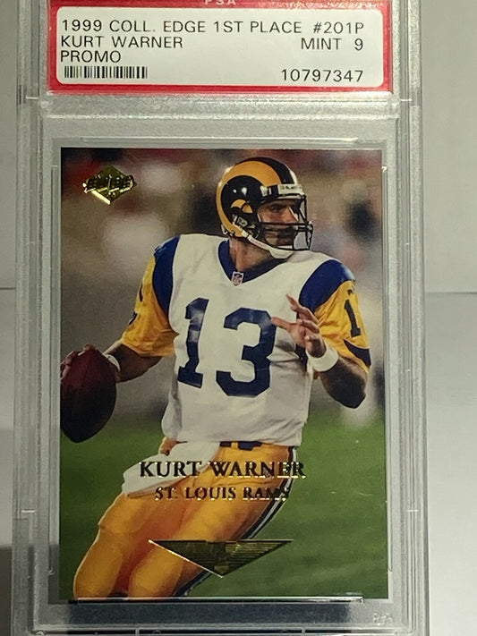1999 KURT WARNER ROOKE 1ST PLACE PSA GRADED 9 MINT - Goldstar Mint 