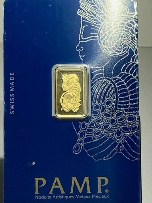 .999 2.5 GRAM GOLD BAR - PAMP - Goldstar Mint 
