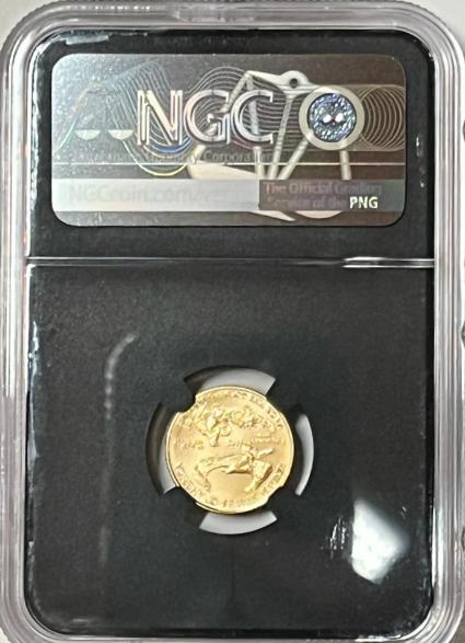 2020 W $5 GOLD EAGLE NGC 1/10TH OZ MS70 "MINT DIRECTORS SERIES - ED MOY - Goldstar Mint 